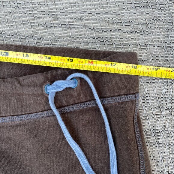 Hatley Heritage Y2K Sweatpants Womens XL Brown Blue Moose Wide Leg Drawstring - Picture 7 of 10